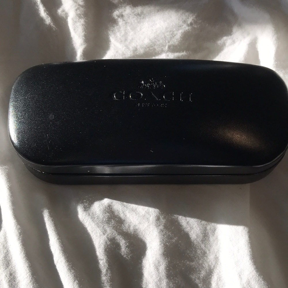 Coach Hard Case Sunglasses Glasses Black Clamshell Holder